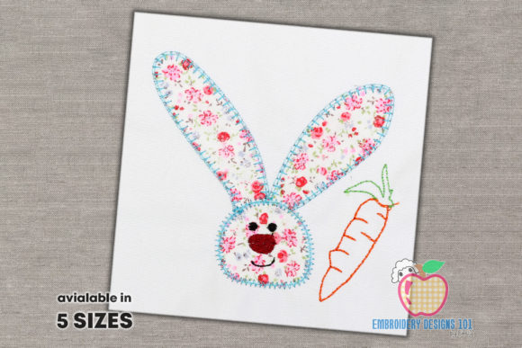Bunny with Long Ears Applique Design Review