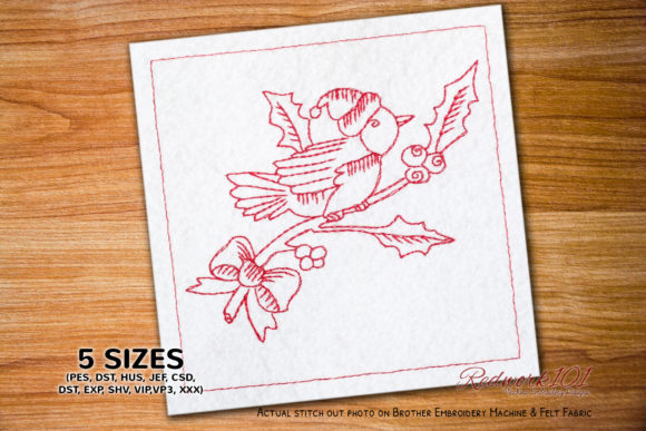 Christmas Bird Redwork: A Seller's Honest Review