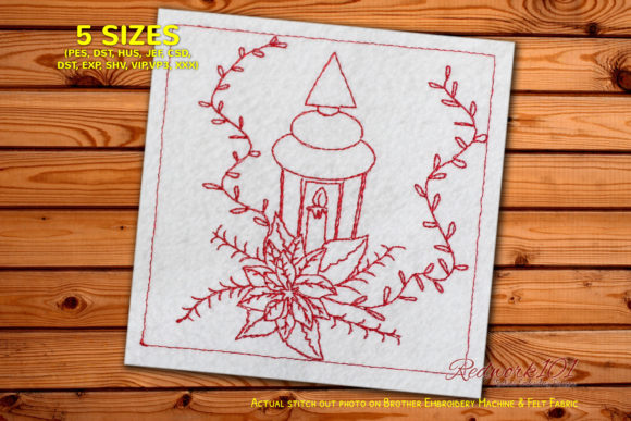 Christmas Bouquet Redwork Design: A Designer’s Review
