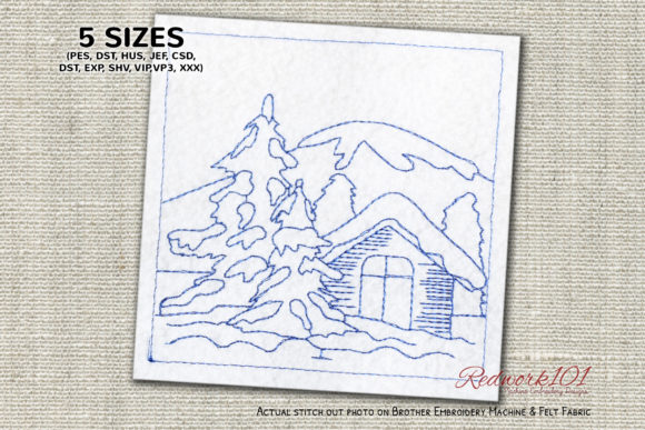 Christmas Winter Lineart Design