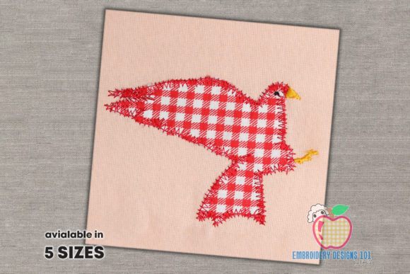 Dove Bird Stitch Applique