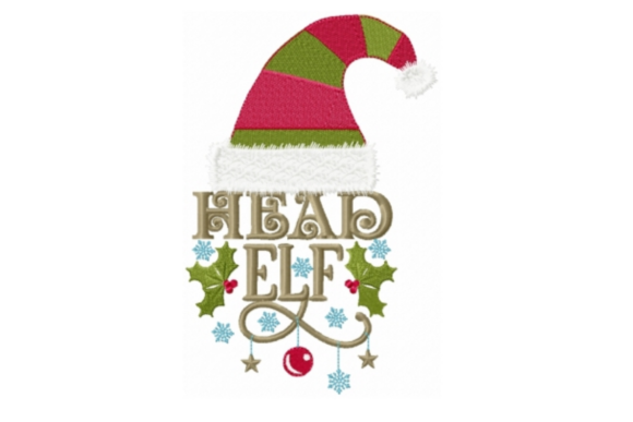Head Elf: A Joyful Design for Christmas Party Gifts