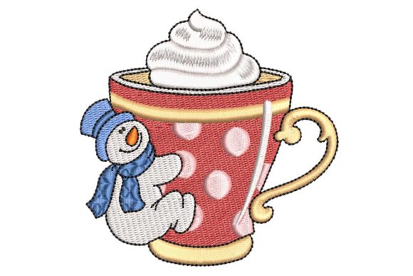 Lovely Snowman and a Cup of Hot Chocolate