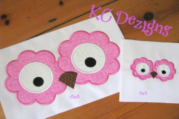 Owl Eyes and Nose Applique Adds Cozy Charm to Holiday Embroidery