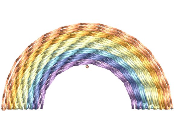 Small Simple Rainbow Embroidery Review