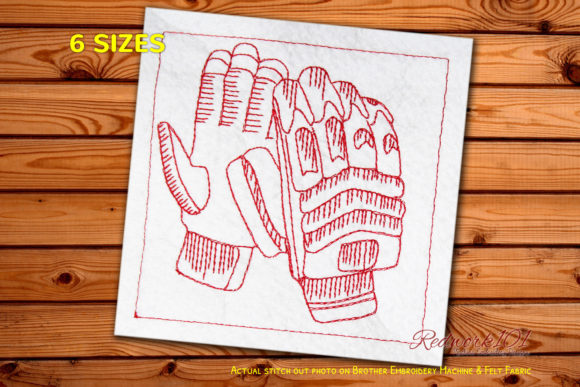 Testing Cricket Hand Gloves for Personalized Gift Embroidery